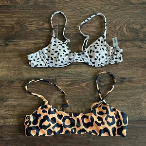 Bundle of 2 SHEIN Animal Print Bikini Tops | Bikini Tops | Swim | Animal Print